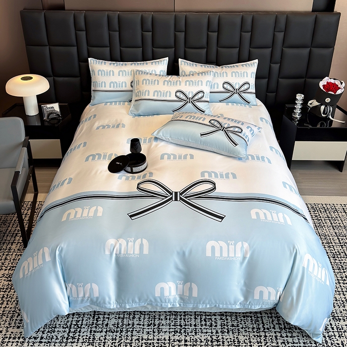 91家纺网 家纺一手货源 找家纺 奥汀洛家纺 2026新款轻奢数码印花冰丝四件套 米兰