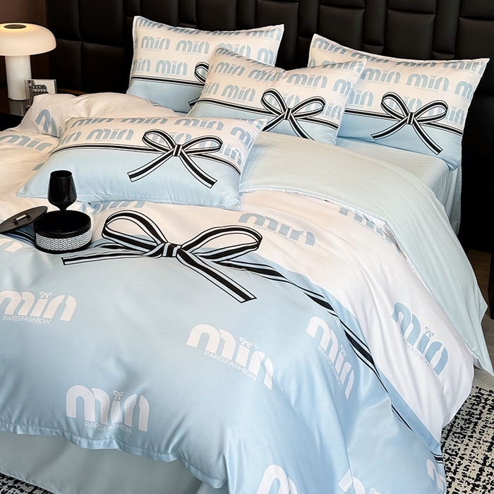 91家纺网 家纺一手货源 找家纺 奥汀洛家纺 2026新款轻奢数码印花冰丝四件套 米兰