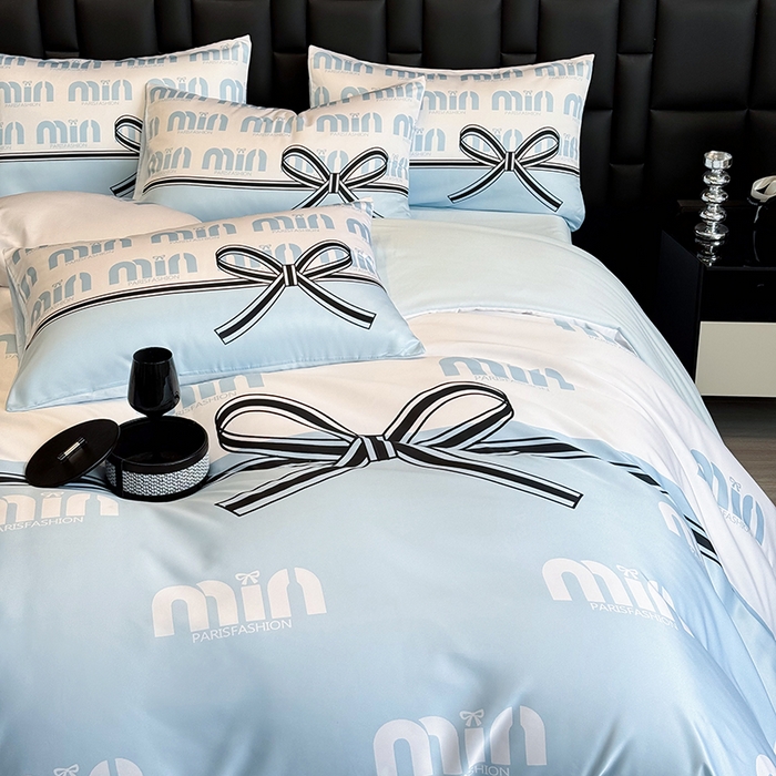 91家纺网 家纺一手货源 找家纺 奥汀洛家纺 2026新款轻奢数码印花冰丝四件套 米兰