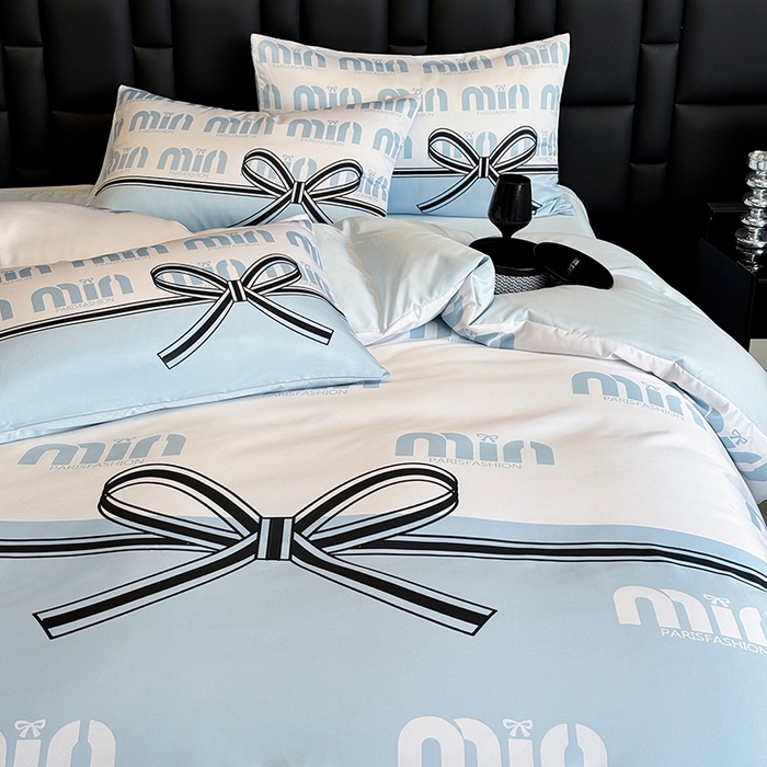 91家纺网 家纺一手货源 找家纺 奥汀洛家纺 2026新款轻奢数码印花冰丝四件套 米兰