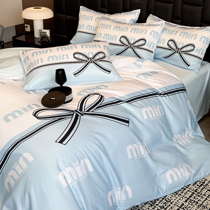 91家纺网 家纺一手货源 找家纺 奥汀洛家纺 2026新款轻奢数码印花冰丝四件套 米兰