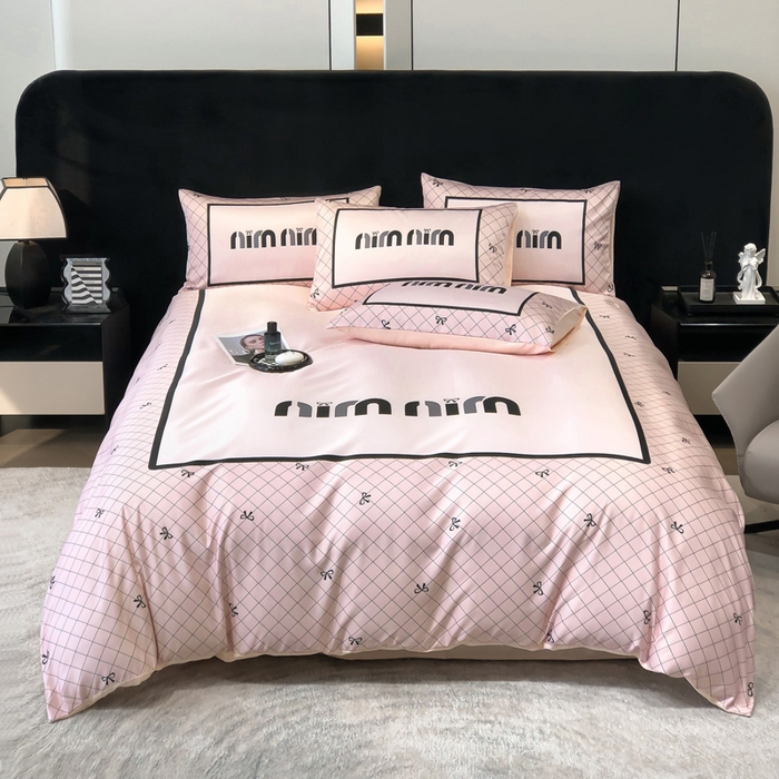 奥汀洛家纺 2026新款轻奢数码印花冰丝四件套 缪斯