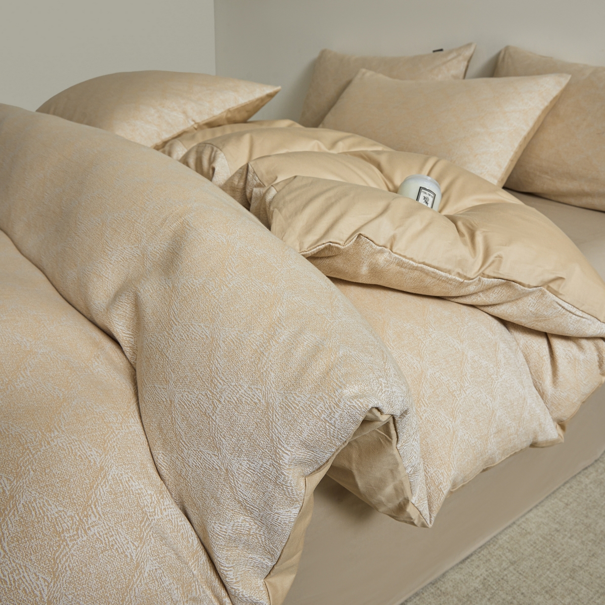 91家纺网 家纺一手货源 找家纺 （总）乐家毛巾被（工厂自产自销） 2026新款40s全棉纯棉色织提花四件套