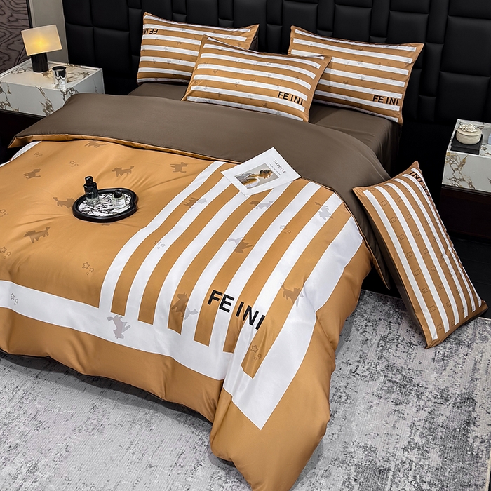 91家纺网 家纺一手货源 找家纺 奥汀洛家纺 2026新款轻奢数码印花冰丝四件套 威廉