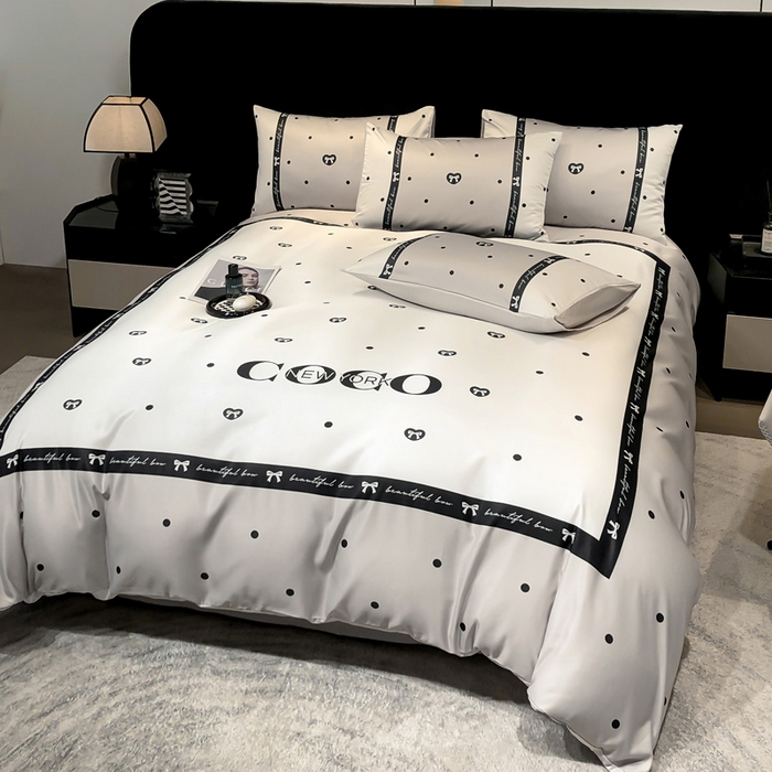 91家纺网 家纺一手货源 找家纺 奥汀洛家纺 2026新款轻奢数码印花冰丝四件套 希尔