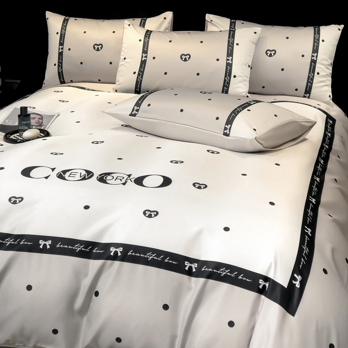 91家纺网 家纺一手货源 找家纺 奥汀洛家纺 2026新款轻奢数码印花冰丝四件套 希尔