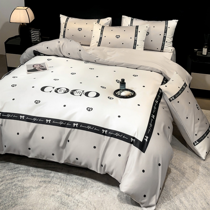 91家纺网 家纺一手货源 找家纺 奥汀洛家纺 2026新款轻奢数码印花冰丝四件套 希尔