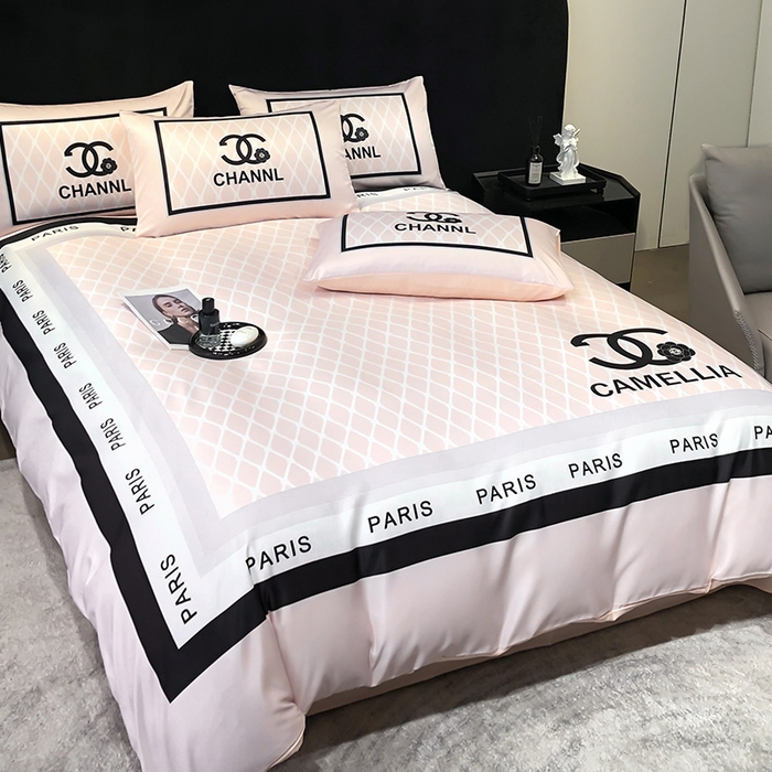 91家纺网 家纺一手货源 找家纺 奥汀洛家纺 2026新款轻奢数码印花冰丝四件套 希雅