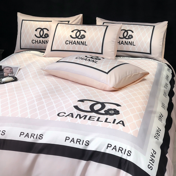 91家纺网 家纺一手货源 找家纺 奥汀洛家纺 2026新款轻奢数码印花冰丝四件套 希雅