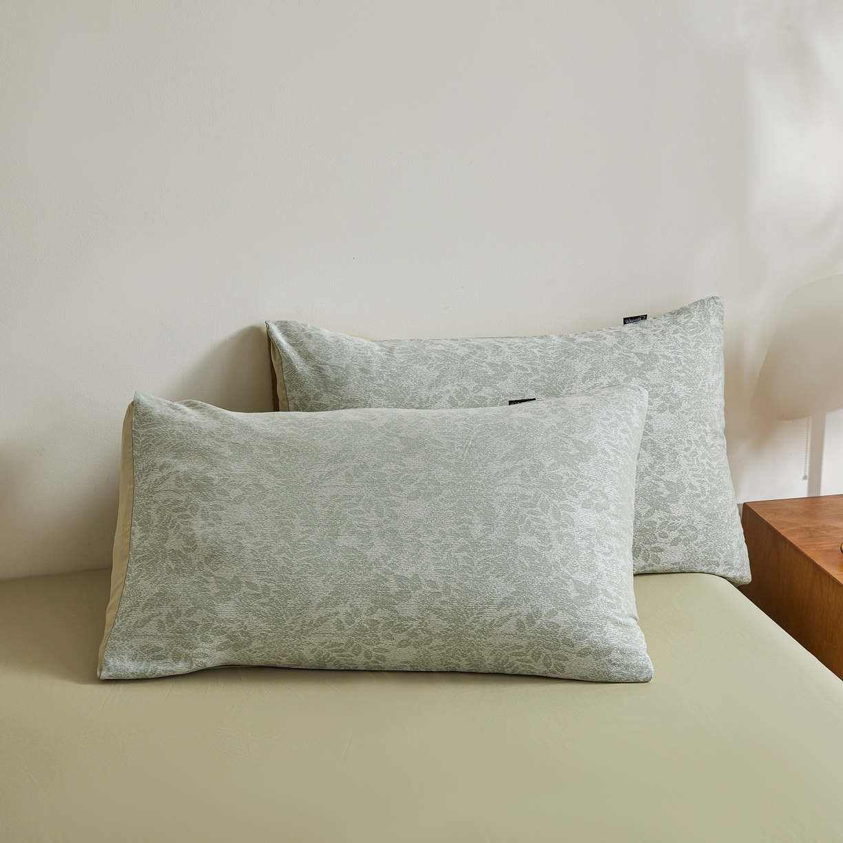 91家纺网 家纺一手货源 找家纺 乐家毛巾被（工厂自产自销） 2026新款40s全棉纯棉色织提花四件套 浮光掠影