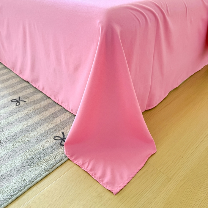 91家纺网 家纺一手货源 找家纺 优卡迪家纺馆 2026春夏新款泡泡纱黑花边夏被夏被空调被四件套【下载文件夹包含买家秀】 奶油蜜桃