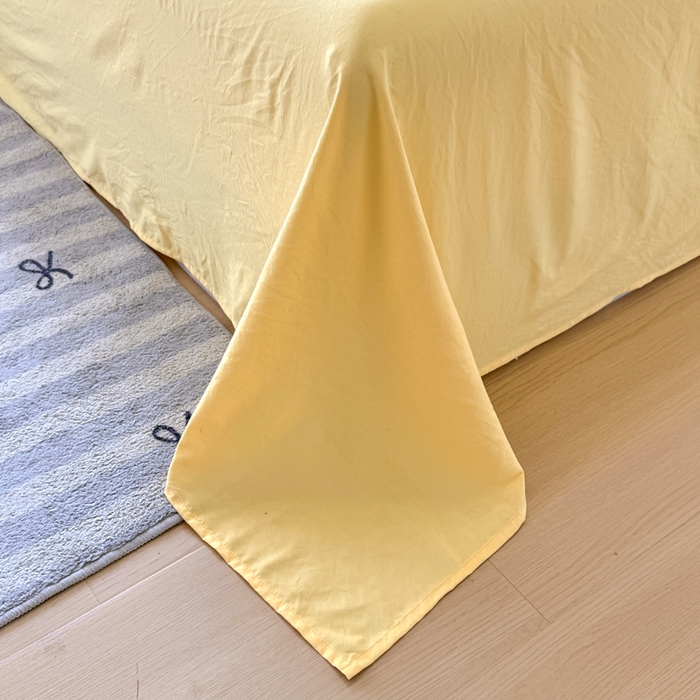 91家纺网 家纺一手货源 找家纺 优卡迪家纺馆 2026春夏新款泡泡纱黑花边夏被夏被空调被四件套【下载文件夹包含买家秀】 魔芋橙汁