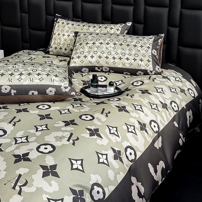 91家纺网 家纺一手货源 找家纺 奥汀洛家纺 2026新款轻奢数码印花冰丝四件套 星尚