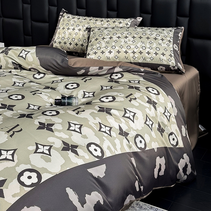 91家纺网 家纺一手货源 找家纺 奥汀洛家纺 2026新款轻奢数码印花冰丝四件套 星尚