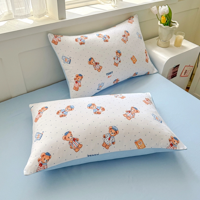 91家纺网 家纺一手货源 找家纺 优卡迪家纺馆 2026春夏新款针织棉双层纱夏被夏凉被空调被四件套【下载文件夹包含买家秀】 童真