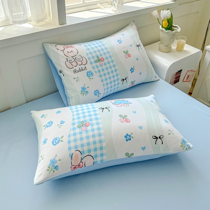 91家纺网 家纺一手货源 找家纺 优卡迪家纺馆 2026春夏新款针织棉双层纱夏被夏凉被空调被四件套【下载文件夹包含买家秀】 兰亭