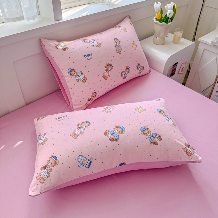 91家纺网 家纺一手货源 找家纺 优卡迪家纺馆 2026春夏新款针织棉双层纱夏被夏凉被空调被四件套【下载文件夹包含买家秀】 童趣