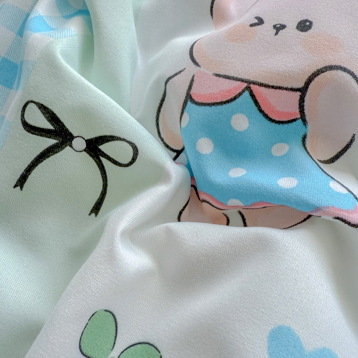 91家纺网 家纺一手货源 找家纺 优卡迪家纺馆 2026春夏新款针织棉双层纱夏被夏凉被空调被四件套【下载文件夹包含买家秀】 兰亭