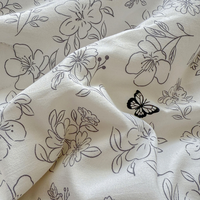 91家纺网 家纺一手货源 找家纺 优卡迪家纺馆 2026春夏新款针织棉双层纱夏被夏凉被空调被四件套【下载文件夹包含买家秀】 梦蝶