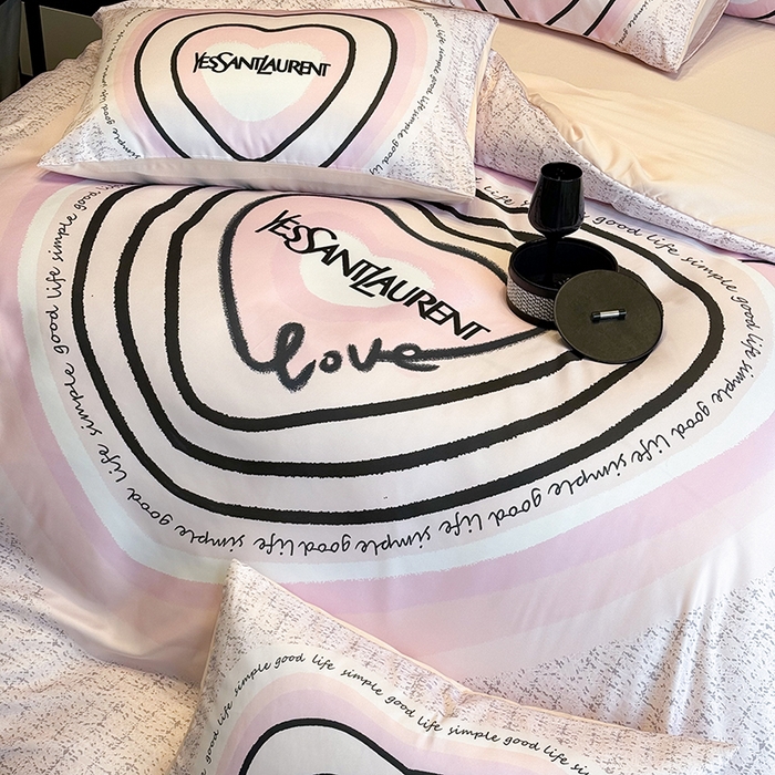 91家纺网 家纺一手货源 找家纺 奥汀洛家纺 2026新款轻奢数码印花冰丝四件套 艳色