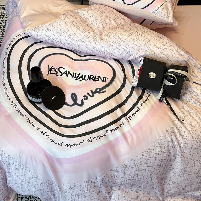 91家纺网 家纺一手货源 找家纺 奥汀洛家纺 2026新款轻奢数码印花冰丝四件套 艳色