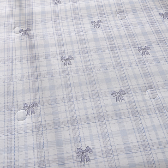 91家纺网 家纺一手货源 找家纺 叠派家纺 2026新款A类氨纶凉感丝夏被印花空调被西瓜夏凉被直播 格子蝴蝶结