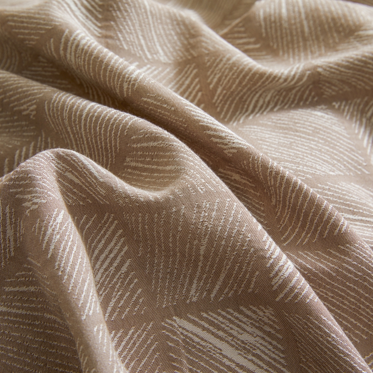 91家纺网 家纺一手货源 找家纺 乐家毛巾被（工厂自产自销） 2026新款40s全棉纯棉色织提花四件套 浅梦格韵