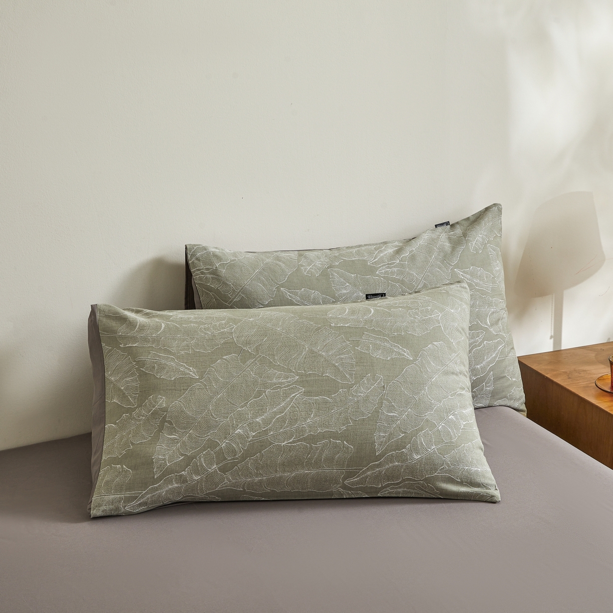 91家纺网 家纺一手货源 找家纺 乐家毛巾被（工厂自产自销） 2026新款40s全棉纯棉色织提花四件套 青禾晓雾