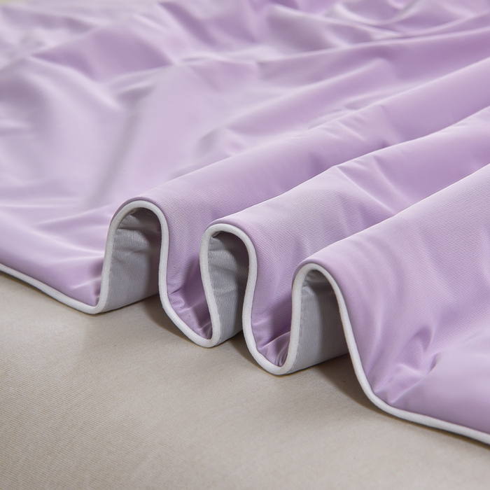 91家纺网 家纺一手货源 找家纺 叠派家纺 2026新款A类氨纶凉感丝夏被印花空调被西瓜夏凉被直播 柔紫