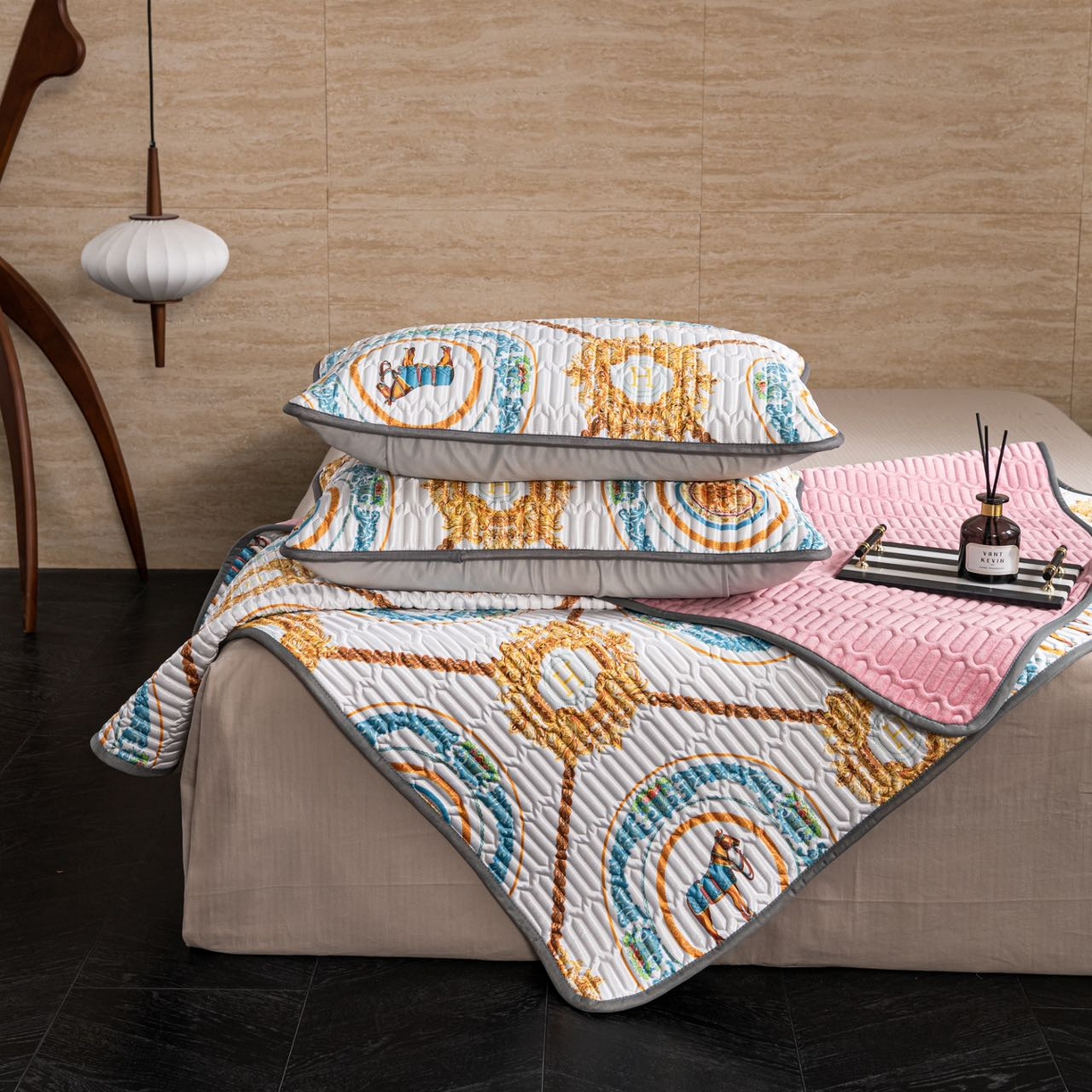 91家纺网 家纺一手货源 找家纺 （总）yyds网供 2026新款9mm加厚艾草冰皮锦氨凉感乳胶席三件套空调水洗软席夏季凉席席子凉席