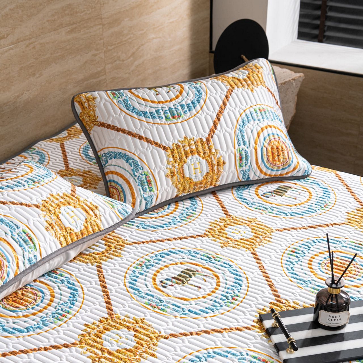 91家纺网 家纺一手货源 找家纺 yyds网供 2026新款9mm加厚艾草冰皮锦氨凉感乳胶席三件套空调水洗软席夏季凉席席子凉席 白金马