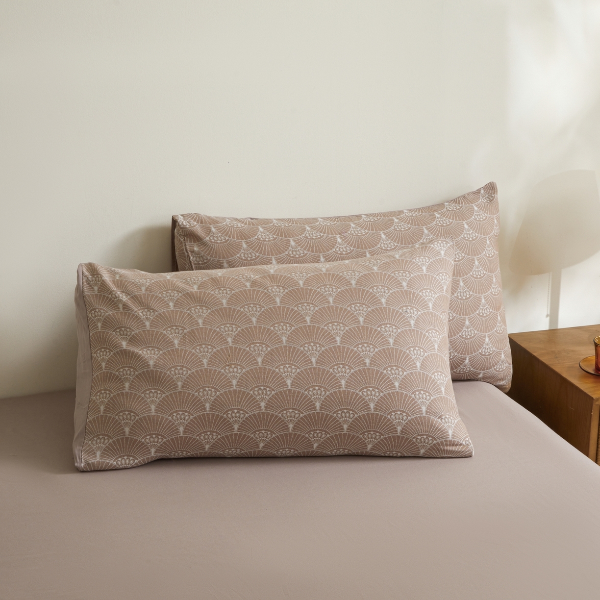 91家纺网 家纺一手货源 找家纺 乐家毛巾被（工厂自产自销） 2026新款40s全棉纯棉色织提花四件套 素槿清风