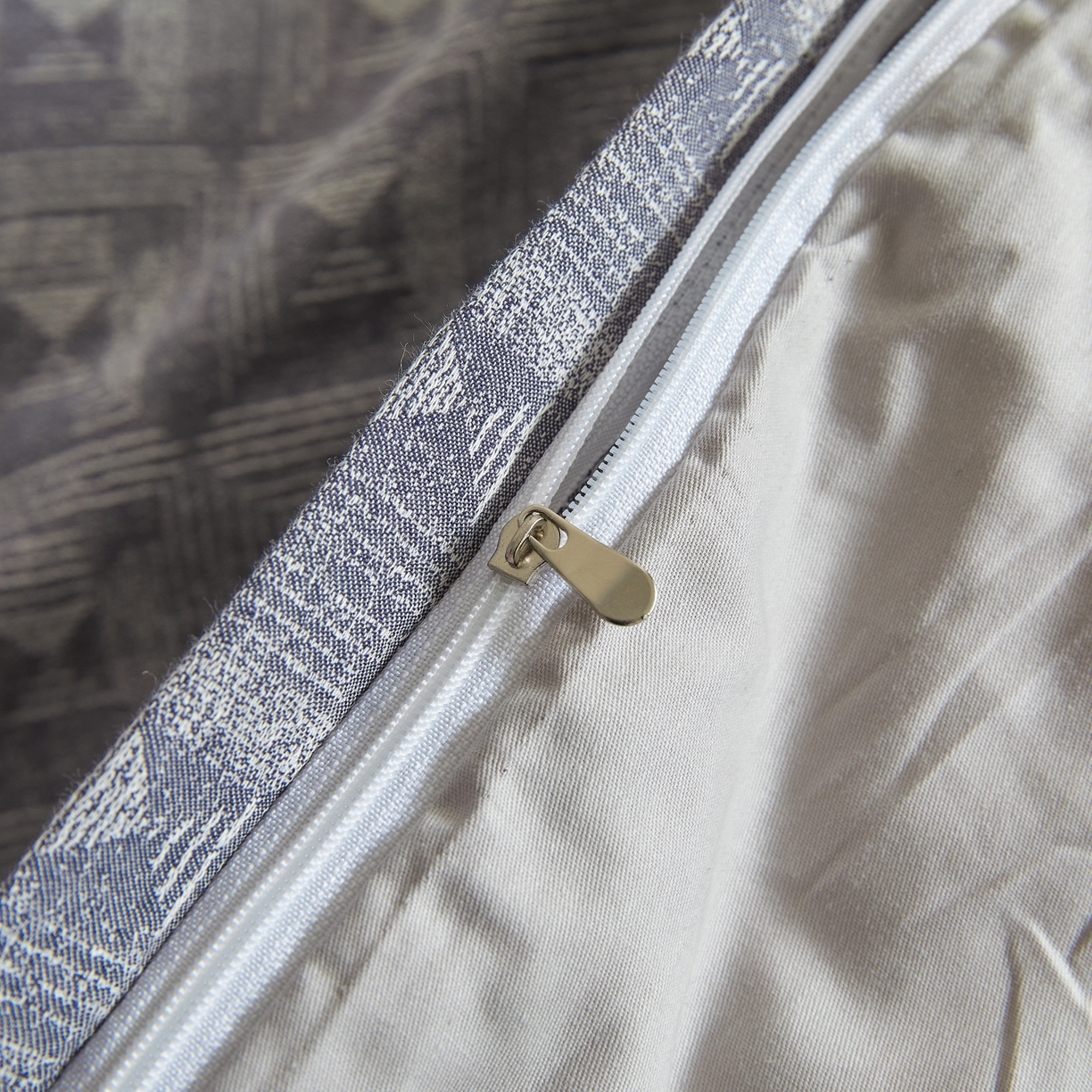 91家纺网 家纺一手货源 找家纺 乐家毛巾被（工厂自产自销） 2026新款40s全棉纯棉色织提花四件套 素年锦时