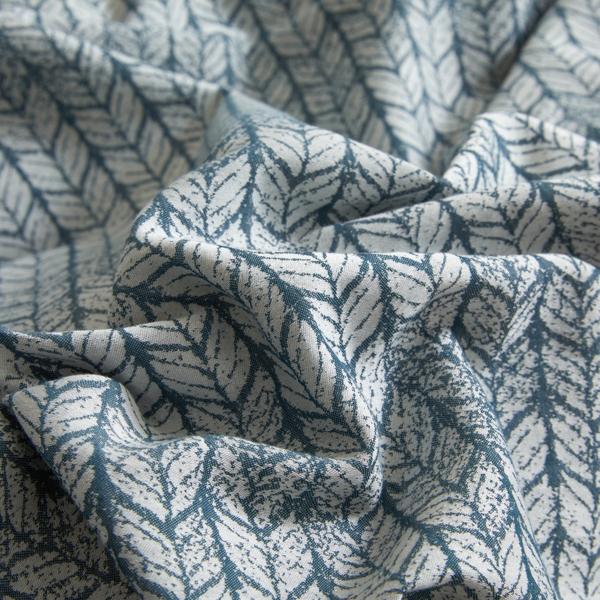 91家纺网 家纺一手货源 找家纺 乐家毛巾被（工厂自产自销） 2026新款40s全棉纯棉色织提花四件套 素穗静影