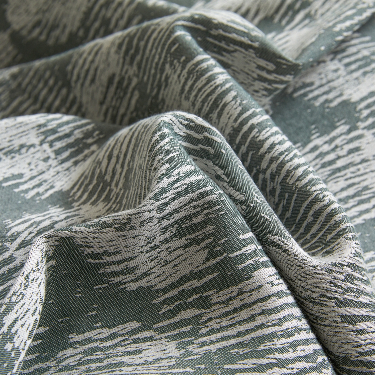 91家纺网 家纺一手货源 找家纺 乐家毛巾被（工厂自产自销） 2026新款40s全棉纯棉色织提花四件套 雾槿花簇