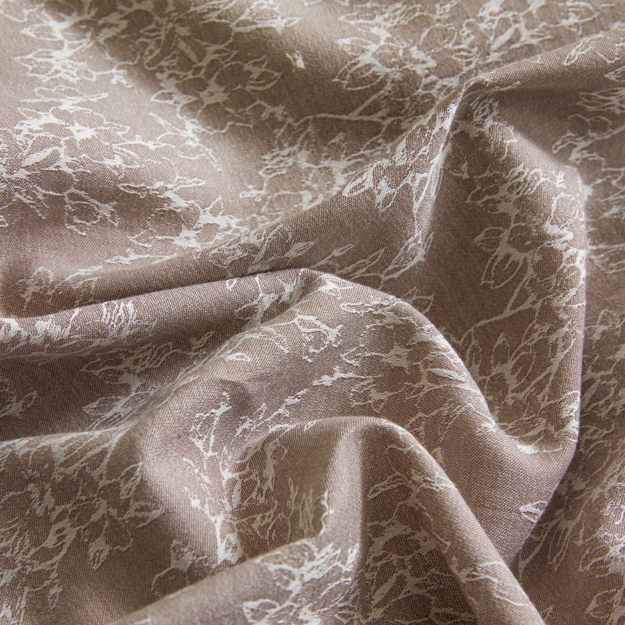 91家纺网 家纺一手货源 找家纺 乐家毛巾被（工厂自产自销） 2026新款40s全棉纯棉色织提花四件套 烟芙花眠