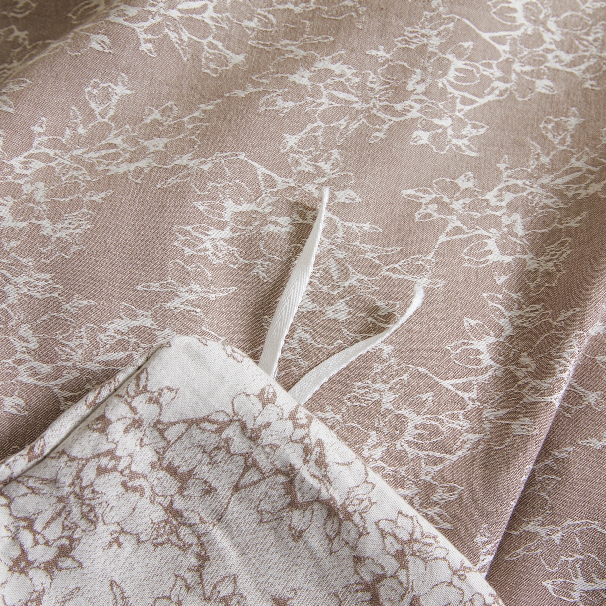 91家纺网 家纺一手货源 找家纺 乐家毛巾被（工厂自产自销） 2026新款40s全棉纯棉色织提花四件套 烟芙花眠