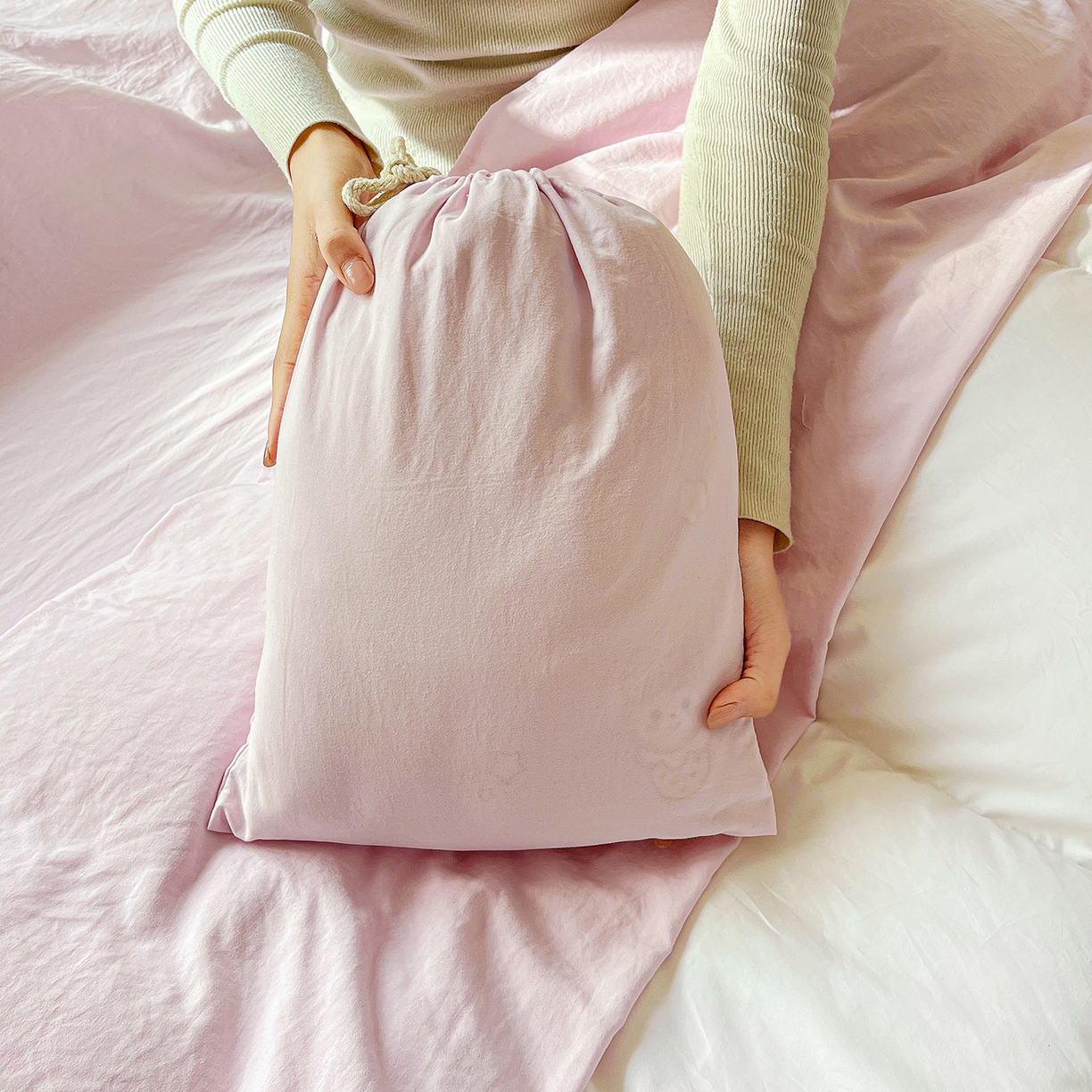 91家纺网 家纺一手货源 找家纺 （总）维娜斯家纺 2026新款纯色水洗棉旅行酒店隔脏睡袋