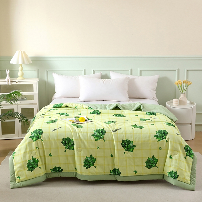 91家纺网 家纺一手货源 找家纺 永旺家纺 2026新款5D立体印花夏被夏凉被空调被 好事连连