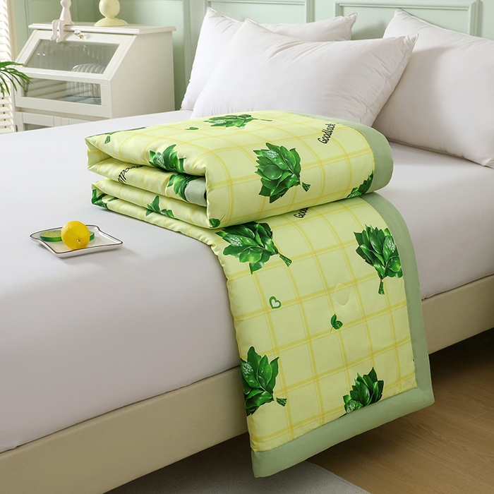 91家纺网 家纺一手货源 找家纺 永旺家纺 2026新款5D立体印花夏被夏凉被空调被 好事连连