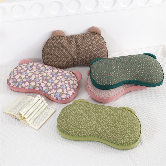 91家纺网 家纺一手货源 找家纺 （总）仁宇枕业 2026新款新品熊猫全棉碎花猫肚荞麦枕头枕芯