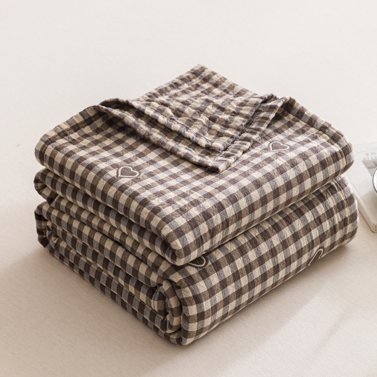 91家纺网 家纺一手货源 找家纺 （总）悦然毛巾被 2026春夏新款水洗色织提花全棉纯棉纱布毛巾被盖毯休闲夏被毛毯