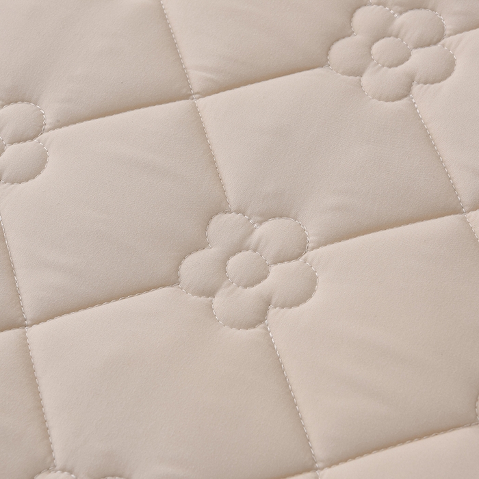 91家纺网 家纺一手货源 找家纺 乐蔻家纺 2026春夏新款A类磨毛原棉防水隔尿太阳花床裙床笠床笠单件 太阳花防水-浅驼