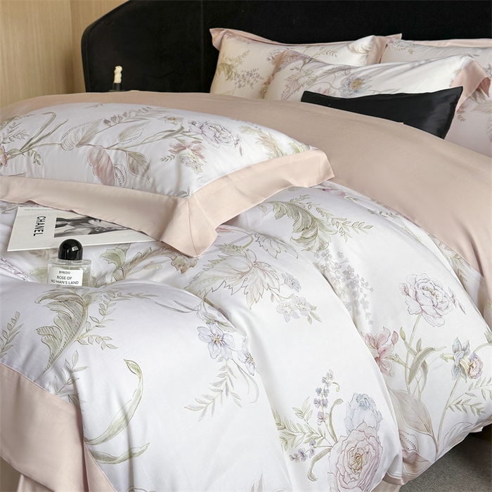 91家纺网 家纺一手货源 找家纺 （总）蓝米卡夫 2026夏季新款50S天丝数码印花夏被夏凉被空调被四件套