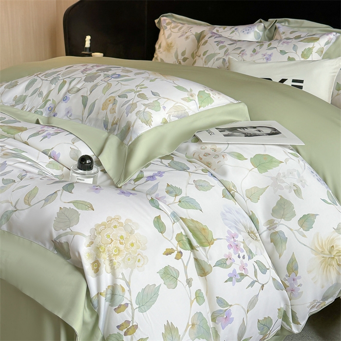 91家纺网 家纺一手货源 找家纺 （总）蓝米卡夫 2026夏季新款50S天丝数码印花夏被夏凉被空调被四件套