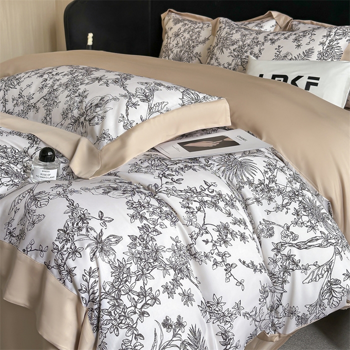 91家纺网 家纺一手货源 找家纺 （总）蓝米卡夫 2026夏季新款50S天丝数码印花夏被夏凉被空调被四件套