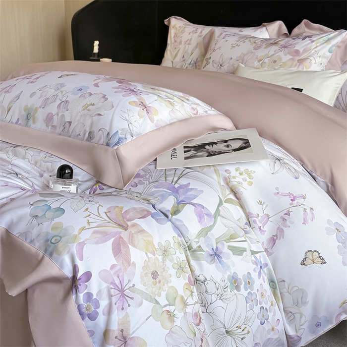 91家纺网 家纺一手货源 找家纺 （总）蓝米卡夫 2026夏季新款50S天丝数码印花夏被夏凉被空调被四件套