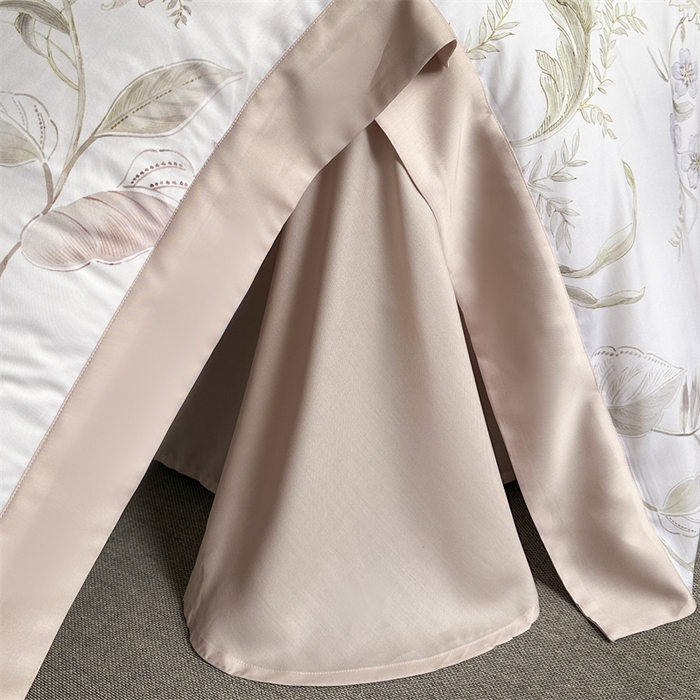 91家纺网 家纺一手货源 找家纺 蓝米卡夫 2026夏季新款50S天丝数码印花夏被夏凉被空调被四件套 春日落樱-粉