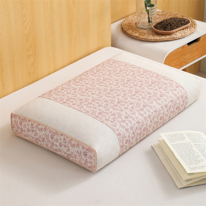 91家纺网 家纺一手货源 找家纺 （总）仁宇枕业 2026新款新品全棉小碎花宫廷款荞麦枕头枕芯