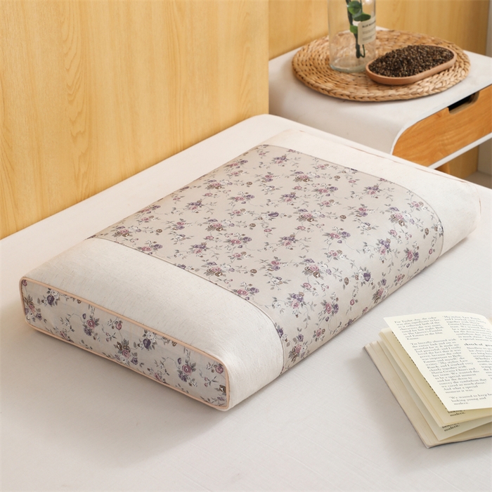 91家纺网 家纺一手货源 找家纺 （总）仁宇枕业 2026新款新品全棉小碎花宫廷款荞麦枕头枕芯